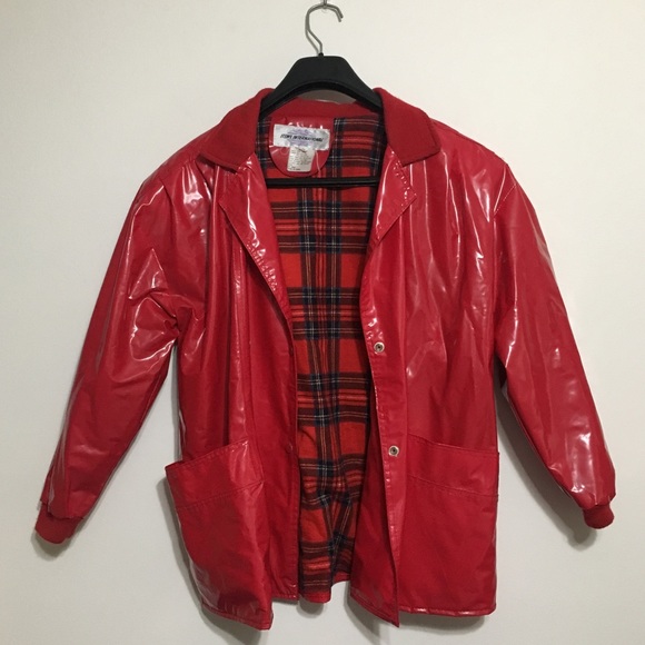 ladies rubber jacket